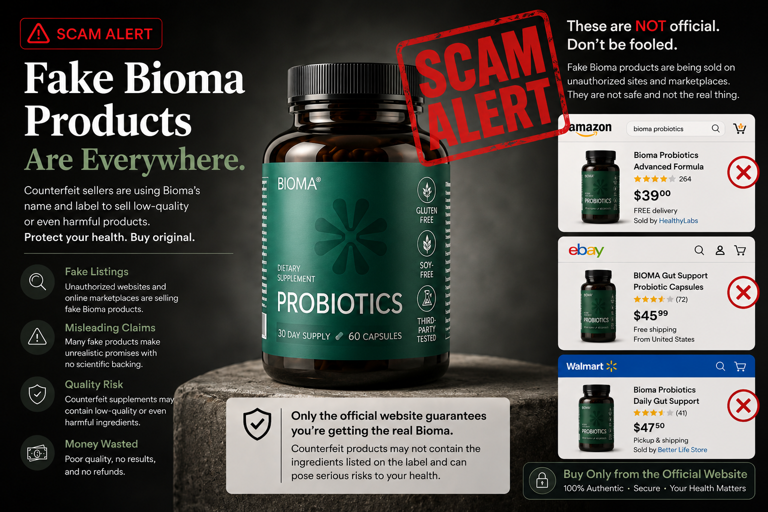 Bioma Probiotics scam alert
